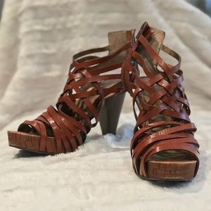 Miss Sixty Tracy Strappy Heels - Size 38M